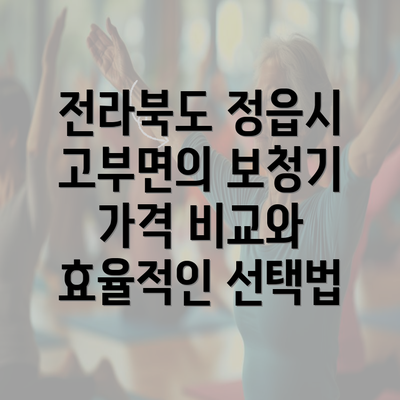 전라북도 정읍시 고부면의 보청기 가격 비교와 효율적인 선택법