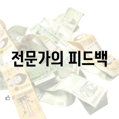 전문가의 피드백