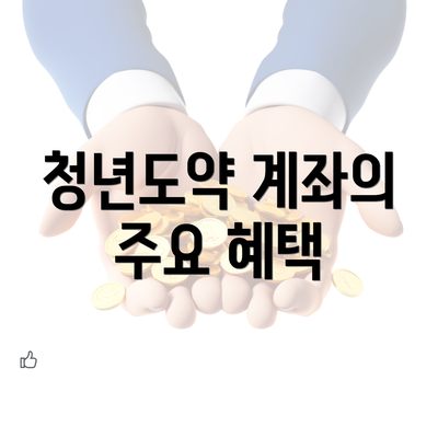 청년도약 계좌의 주요 혜택