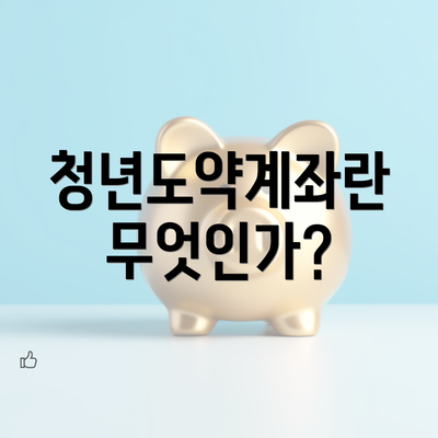 청년도약계좌란 무엇인가?