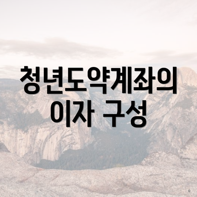 청년도약계좌의 이자 구성