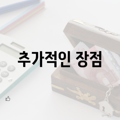 추가적인 장점