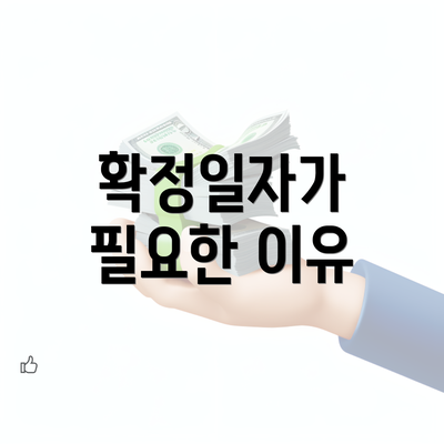 확정일자가 필요한 이유