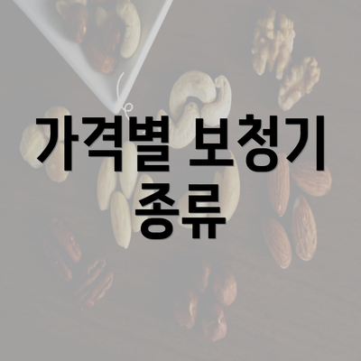 가격별 보청기 종류