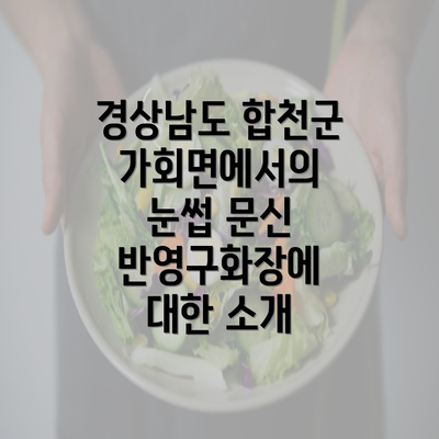 경상남도 합천군 가회면에서의 눈썹 문신 반영구화장에 대한 소개