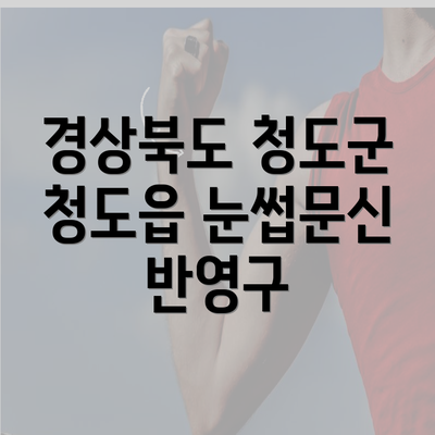 경상북도 청도군 청도읍 눈썹문신 반영구