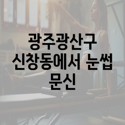 광주광산구 신창동에서 눈썹 문신