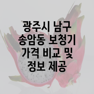 광주시 남구 송암동 보청기 가격 비교 및 정보 제공