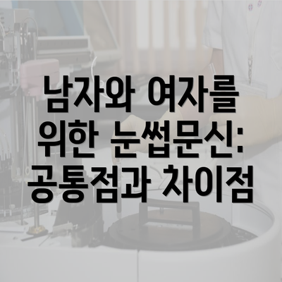 남자와 여자를 위한 눈썹문신: 공통점과 차이점