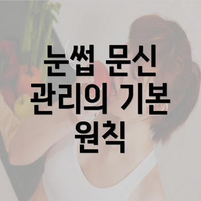 눈썹 문신 관리의 기본 원칙