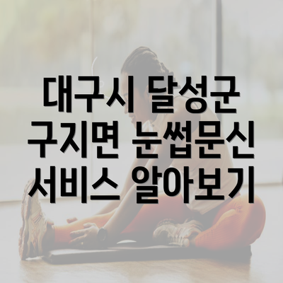 대구시 달성군 구지면 눈썹문신 서비스 알아보기