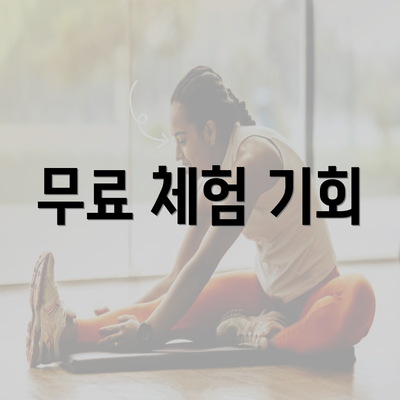 무료 체험 기회