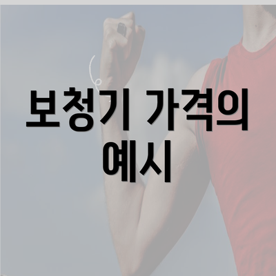 보청기 가격의 예시