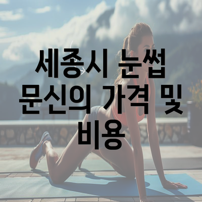 세종시 눈썹 문신의 가격 및 비용