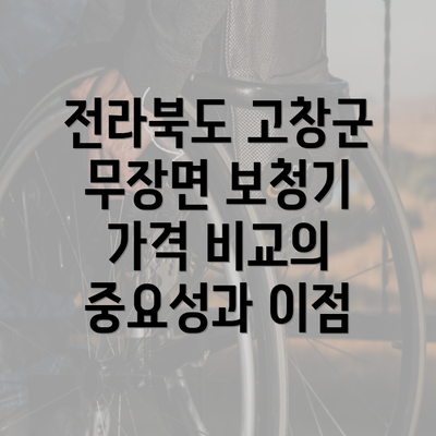 전라북도 고창군 무장면 보청기 가격 비교의 중요성과 이점