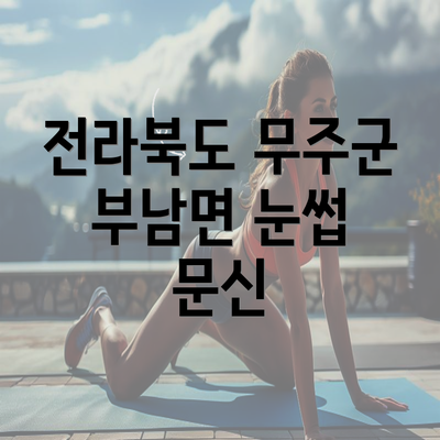 전라북도 무주군 부남면 눈썹 문신