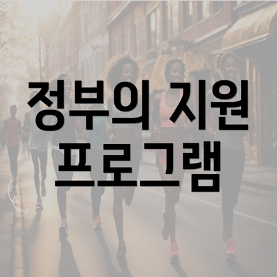 정부의 지원 프로그램