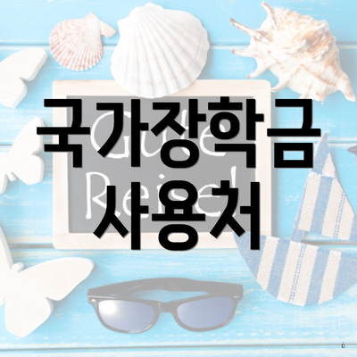 국가장학금 사용처