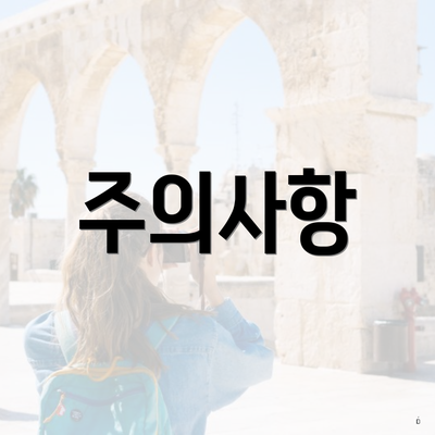 주의사항