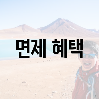 면제 혜택