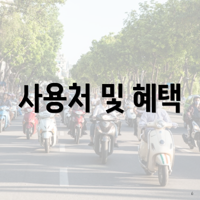 사용처 및 혜택