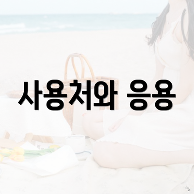 사용처와 응용