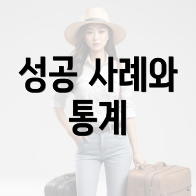성공 사례와 통계