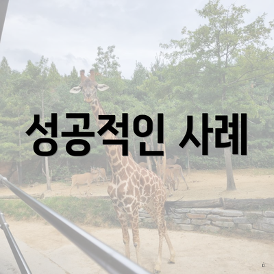 성공적인 사례