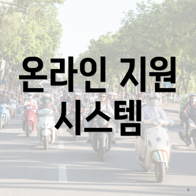 온라인 지원 시스템