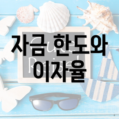 자금 한도와 이자율