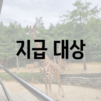 지급 대상