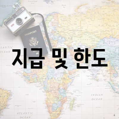 지급 및 한도