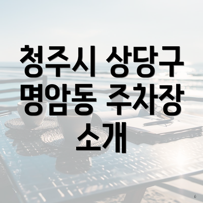 청주시 상당구 명암동 주차장 소개