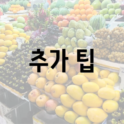 추가 팁