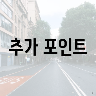 추가 포인트