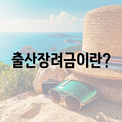출산장려금이란?