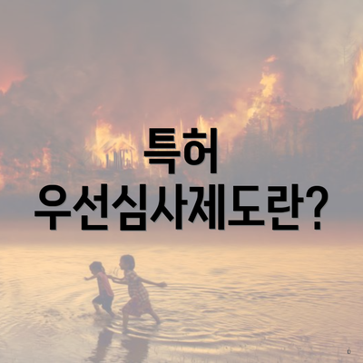 특허 우선심사제도란?