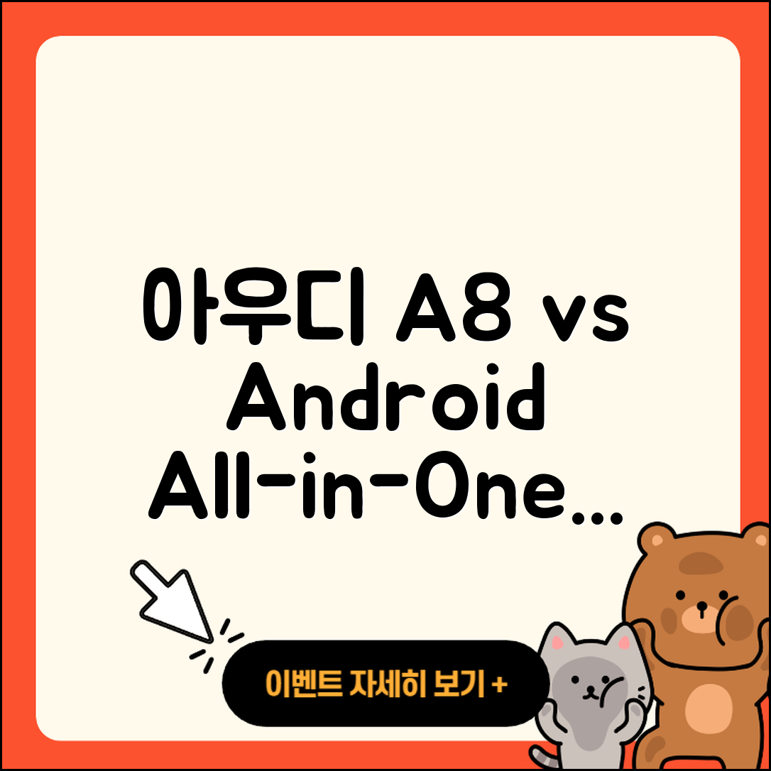 아우디 A8 안드로이드 올인원 vs 순정 MMI 비교, 5가지 차이점!